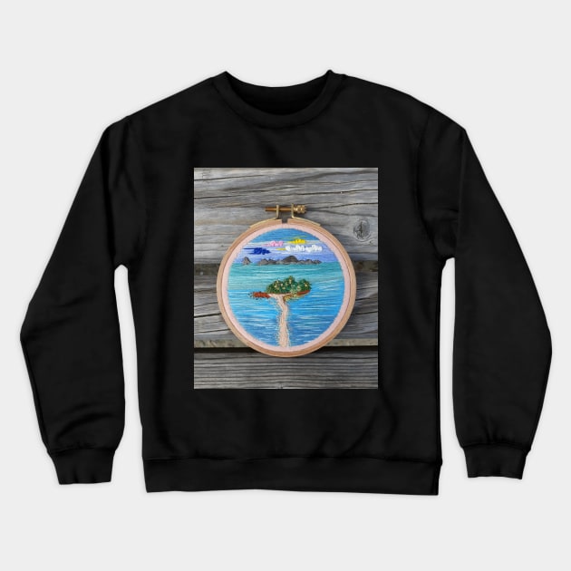 Thailand Landscape Crewneck Sweatshirt by RONembroidery